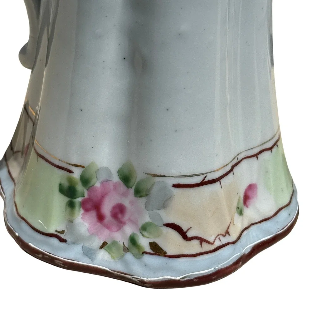 Vintage Hand Painted Porcelain Coffee Pot Floral Gold Japan Tea Chocolate‎ Pot